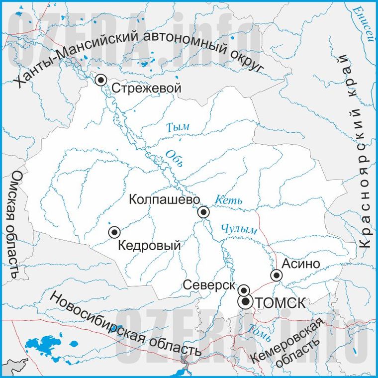 Томск белое озеро карта - 83 фото