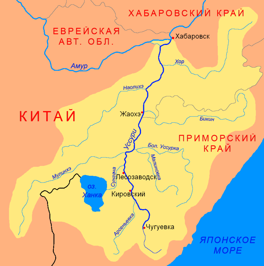 Таежка карта приморский край